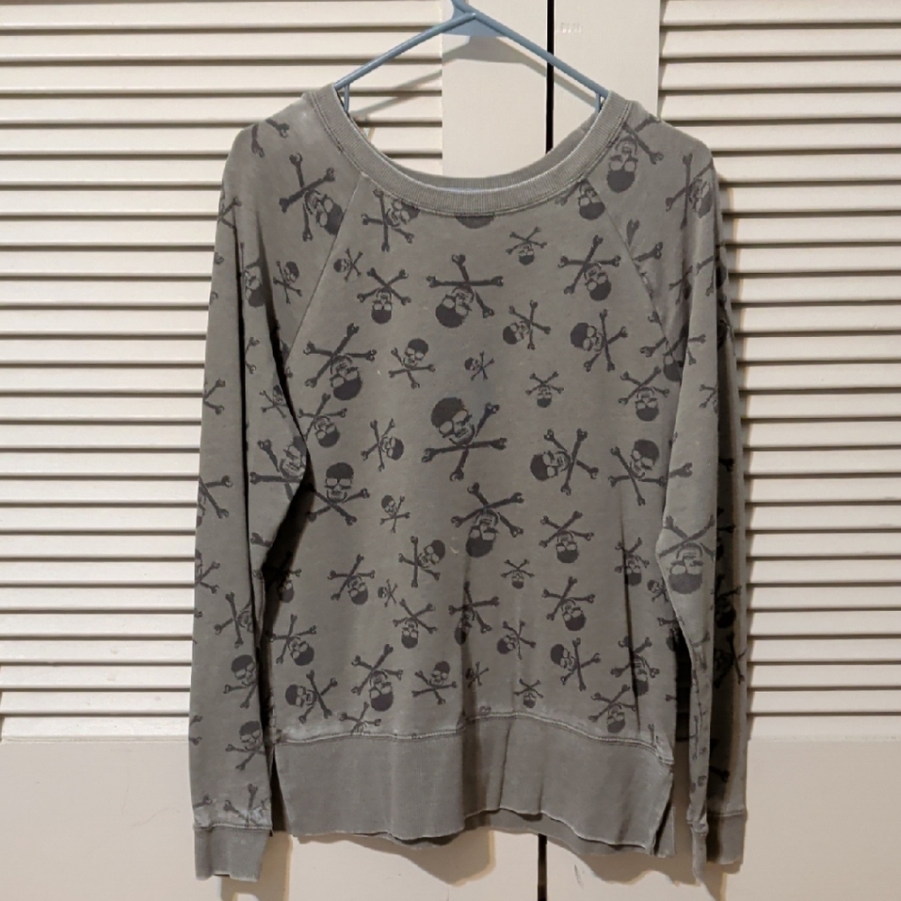 Grayson Threads Skull Print Sweater